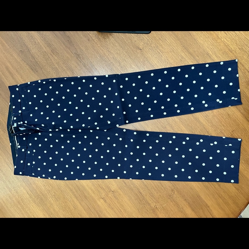 Banana Republic polka dot Sloan pants